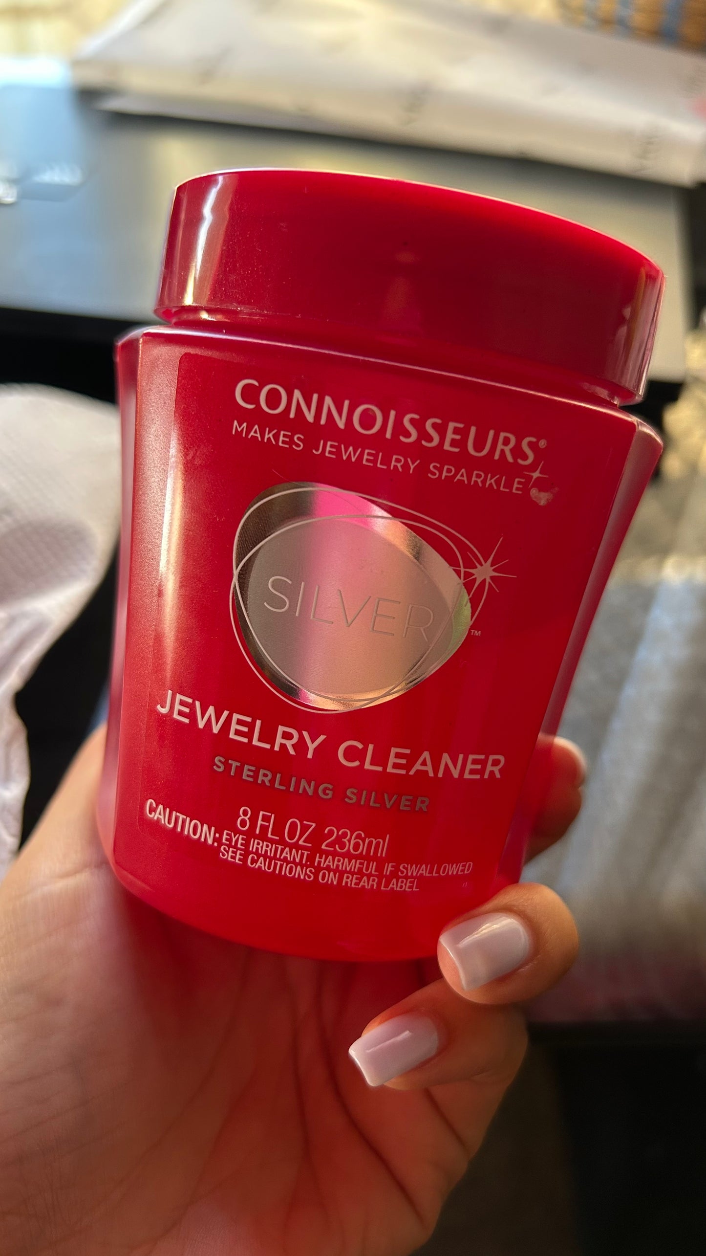 Líquido limpiador de joyas