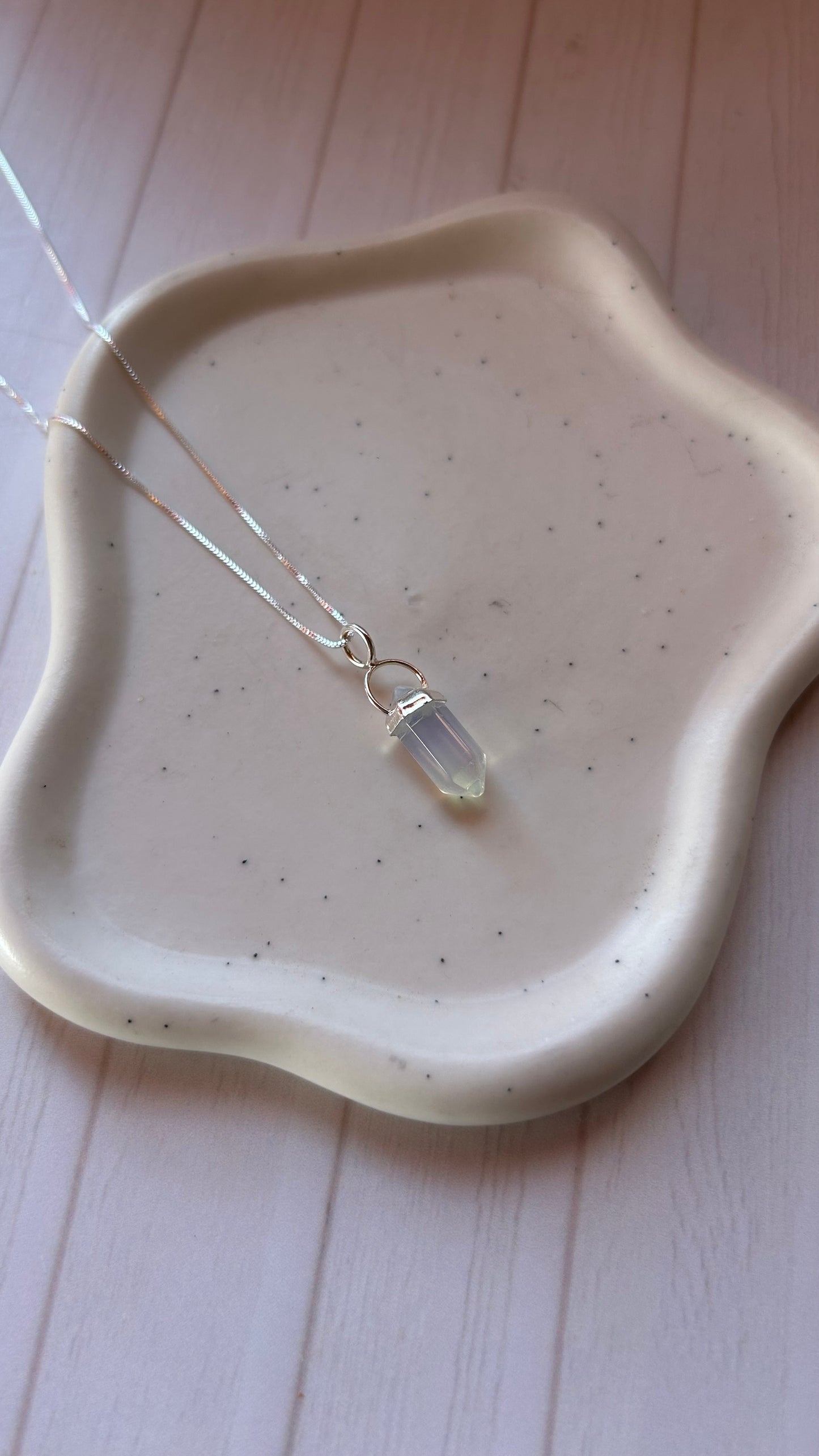 Collar pendulo cuarzo cristal