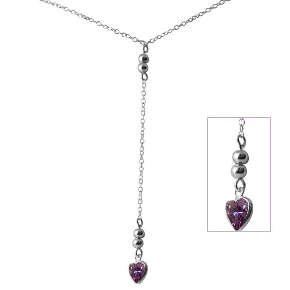 Collar cascada amatista