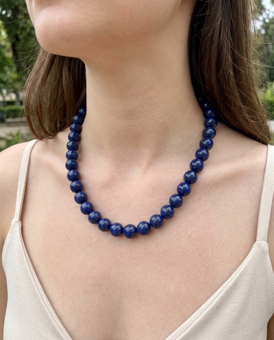 Collar chicle azul
