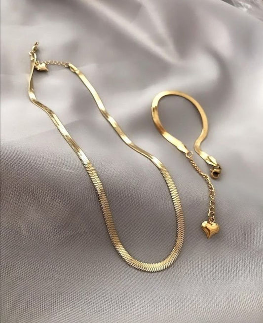 Collar cinta + pulsera cinta