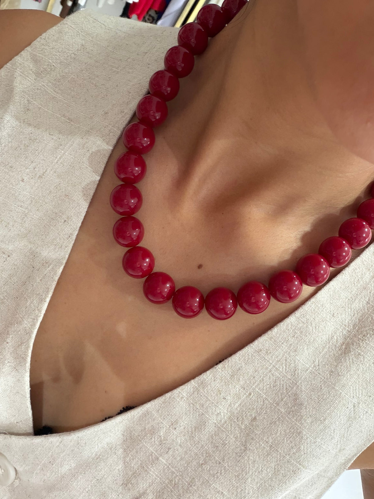 Collar chicle red