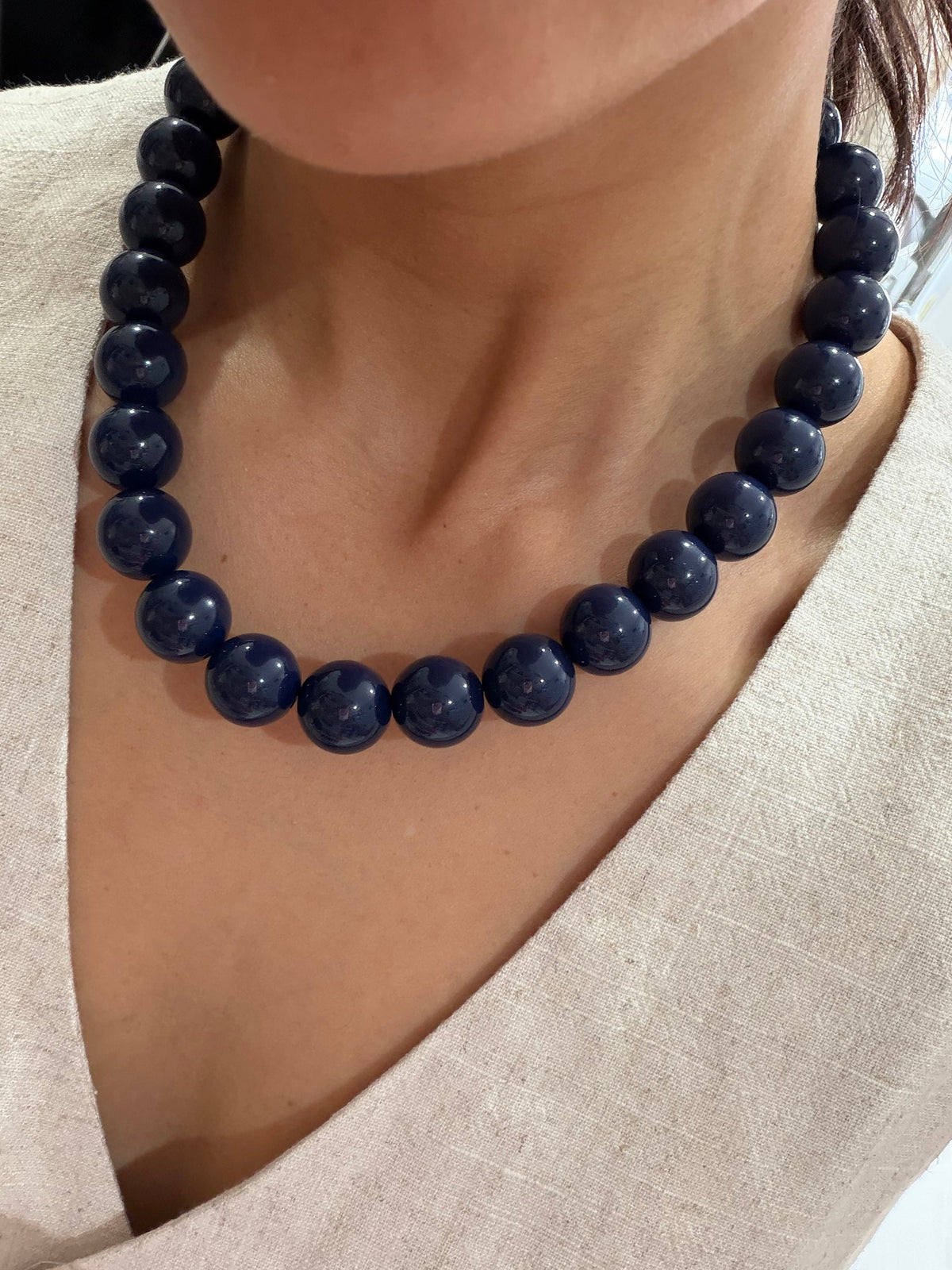 Collar chicle azul