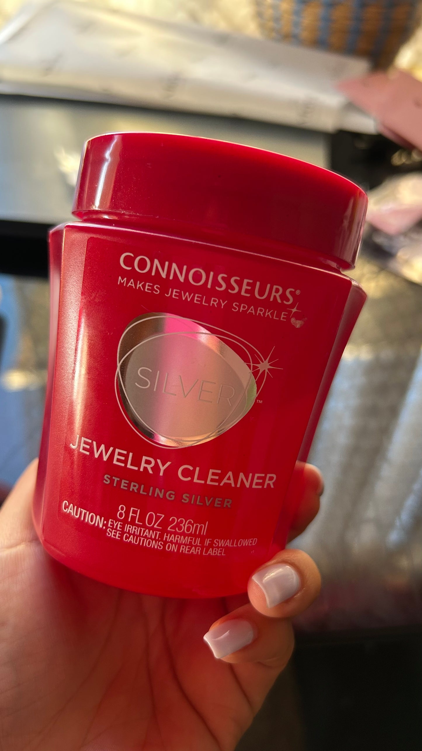 Líquido limpiador de joyas