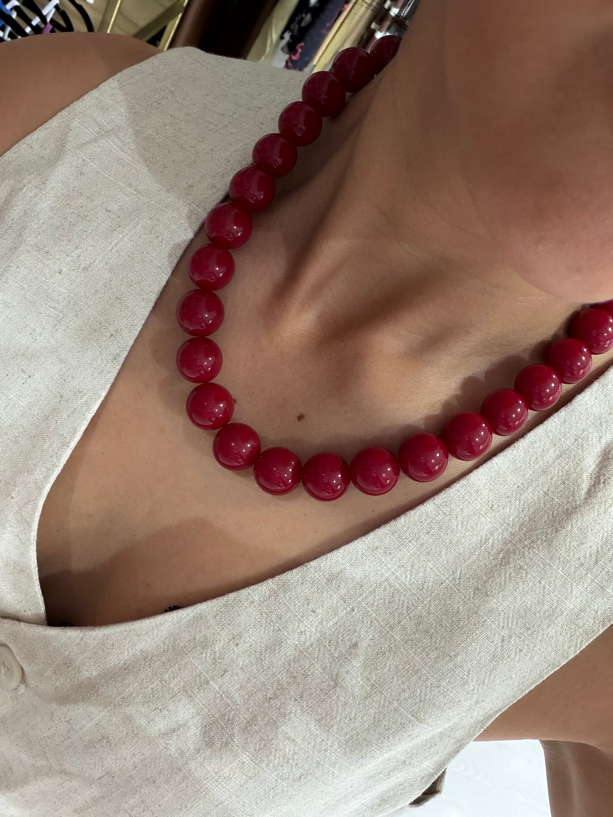 Collar chicle red