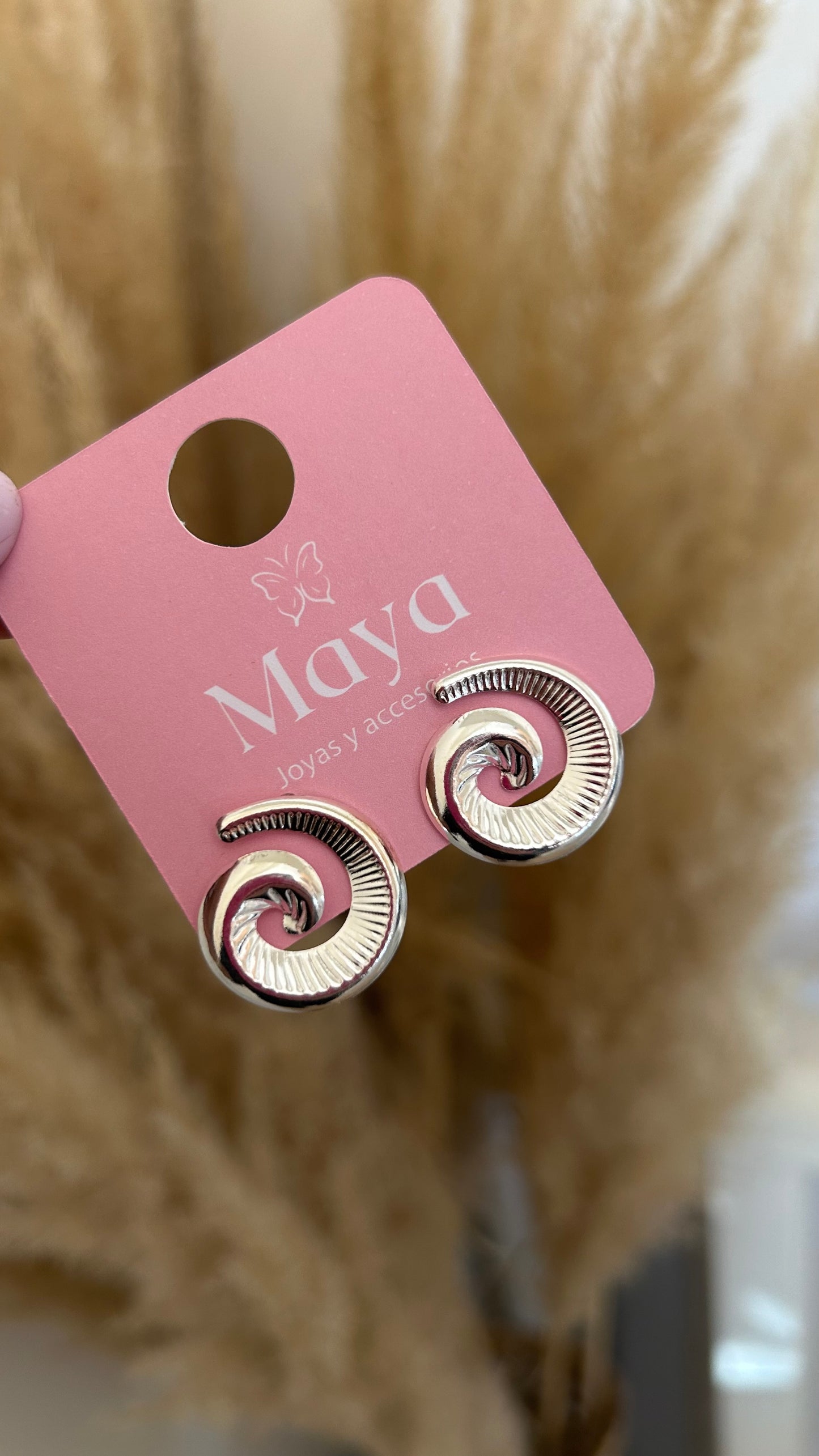 Aros caracola Silver