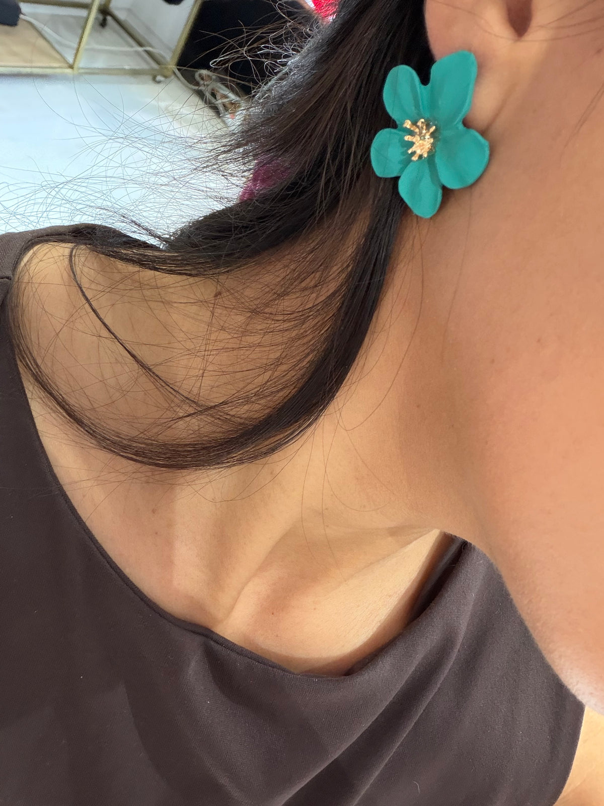 Aros Magnolia verde agua