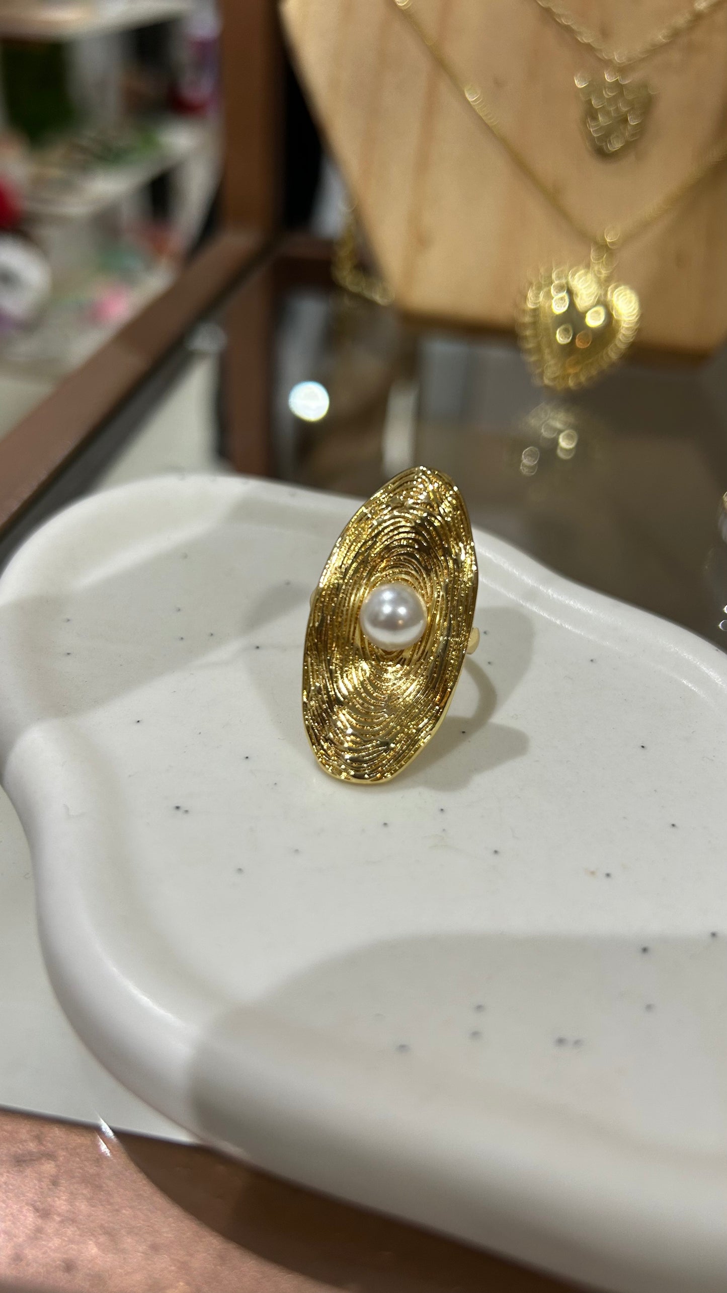 Anillo perla