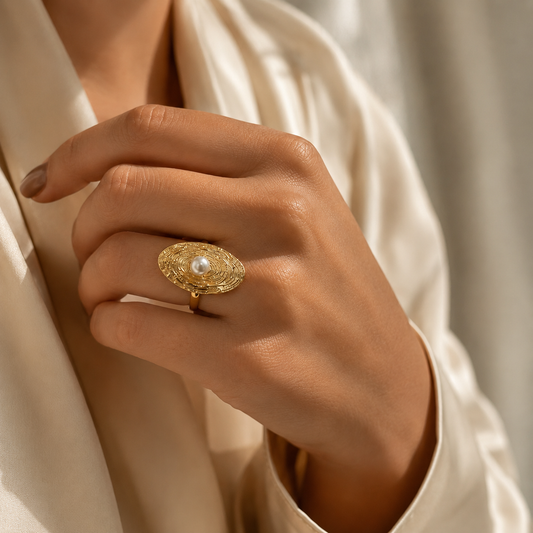 Anillo perla